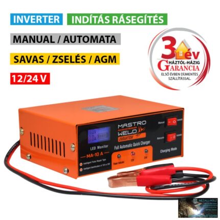 MA-10 A INVERTERES AKKUMULÁTORTÖLTŐ