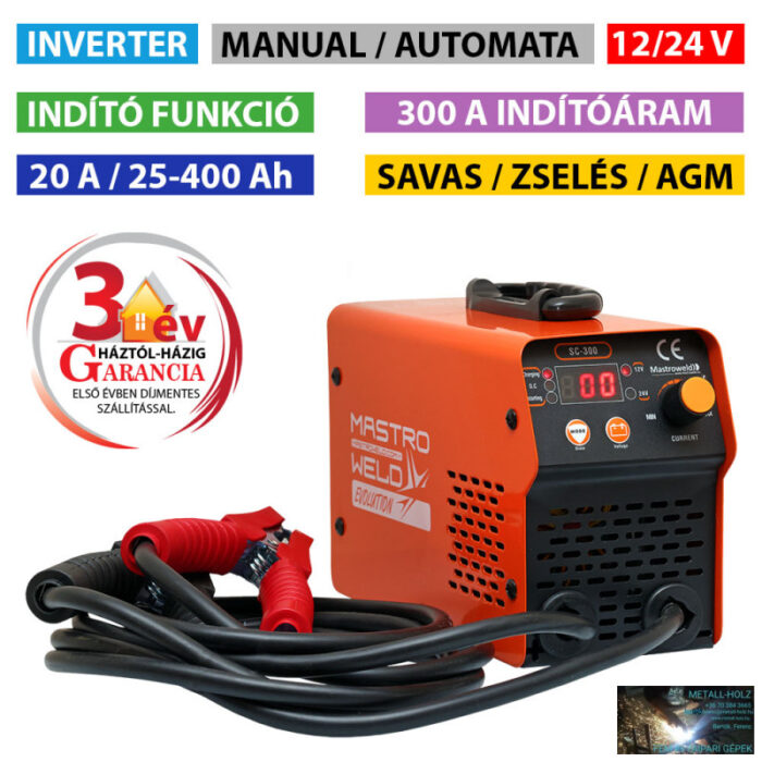 SC-300 INVERTERES TÖLTŐ-INDÍTÓ - Image 1