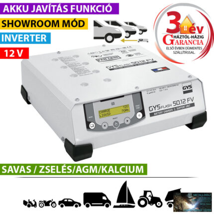 GYSFLASH 50.12 HF-FV AKKUTÖLTŐ