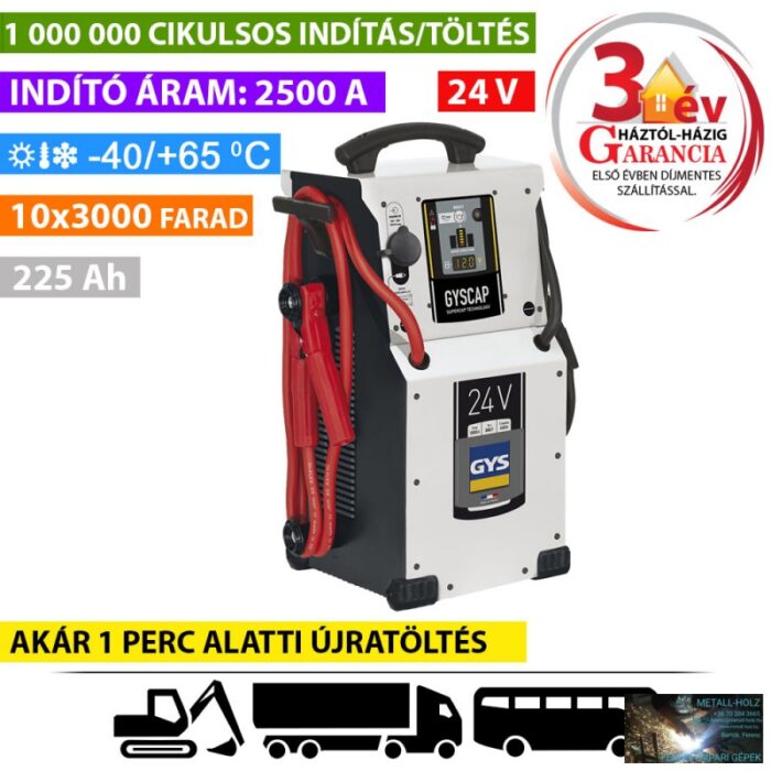 GYSCAP 24V SZUPERKONDENZÁTOROS INDÍTÓ - Image 1