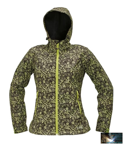 THD-YOWIE PRINTED SOFTSHELL DZSEKI BARNA/ZÖLD
