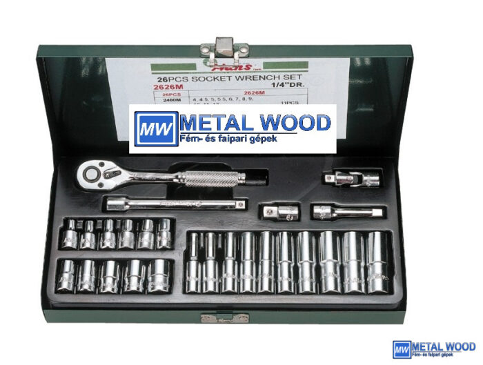 HANS 1/4" dugókulcs készlet 26r. 4-13mm 2626M - Image 1