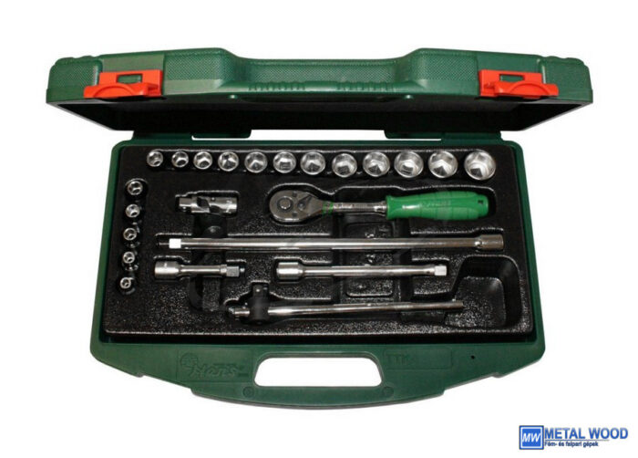 HANS 3/8" dugókulcs készlet 23r. 6-22mm TTK-15 kofferben - Image 1
