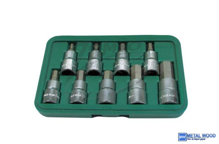 HANS 1/2" imbusz bit-dugókulcsfej készlet 9r. SW4-SW17 46026-9 - Image 1