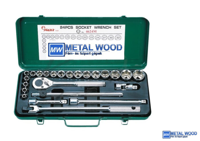 HANS 1/2" dugókulcs készlet 24r. 8-32mm 4624M - Image 1