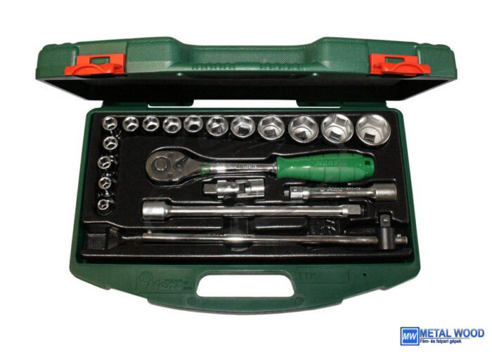 HANS 1/2" dugókulcs készlet 20r. 8-32mm TTK-16.1 kofferben - Image 1