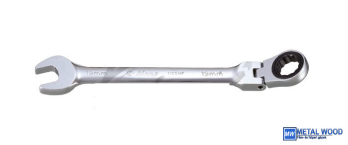 HANS Racsnis csillag-villás kulcsok, csuklós CrV - Image 1