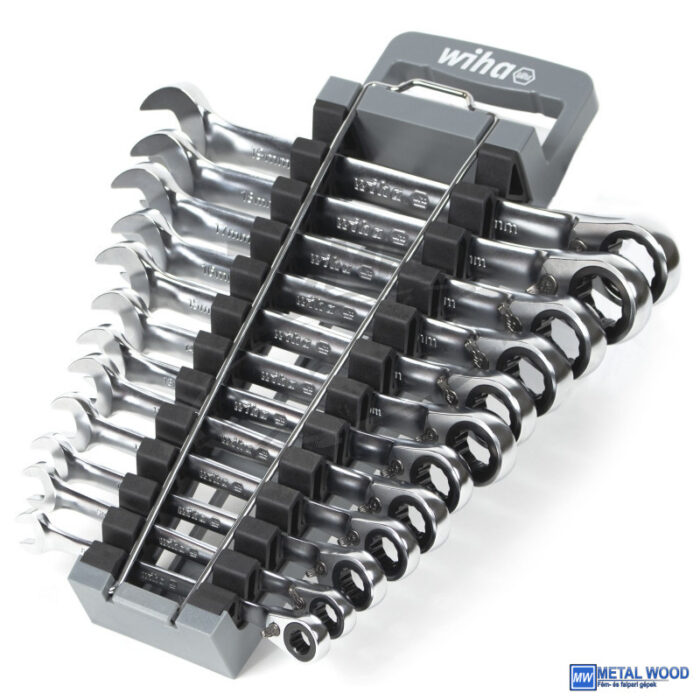 WIHA racsnis csillag-villás kulcs, irányváltós készlet 12r. 8-19mm 303-190/No.44661 - Image 1