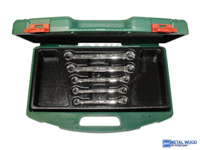 HANS fékcsőkulcs készlet 5r. 8-19mm TTK-8 kofferben - Image 1