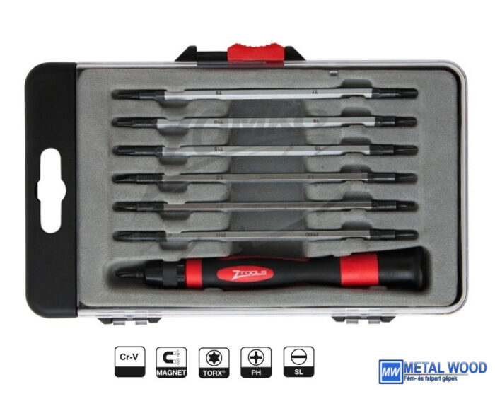 Z-TOOLS Műszerész csavarhúzó készlet 14in1 7+1r. CrV - Image 1