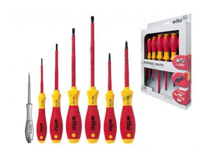 WIHA SoftFinish VDE csavarhúzó készlet 6+1r. SL+PH+fázisceruza - Image 1