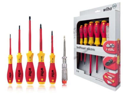 WIHA SoftFinish electric VDE csavarhúzó készlet 5+1r. SL+PH+fázisceruza