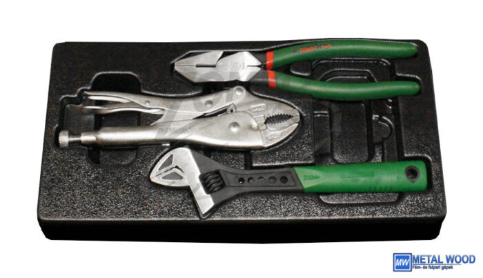 HANS állítható villáskulcs+2db fogó készlet 3r. TT-23 fiókmodul - Image 1