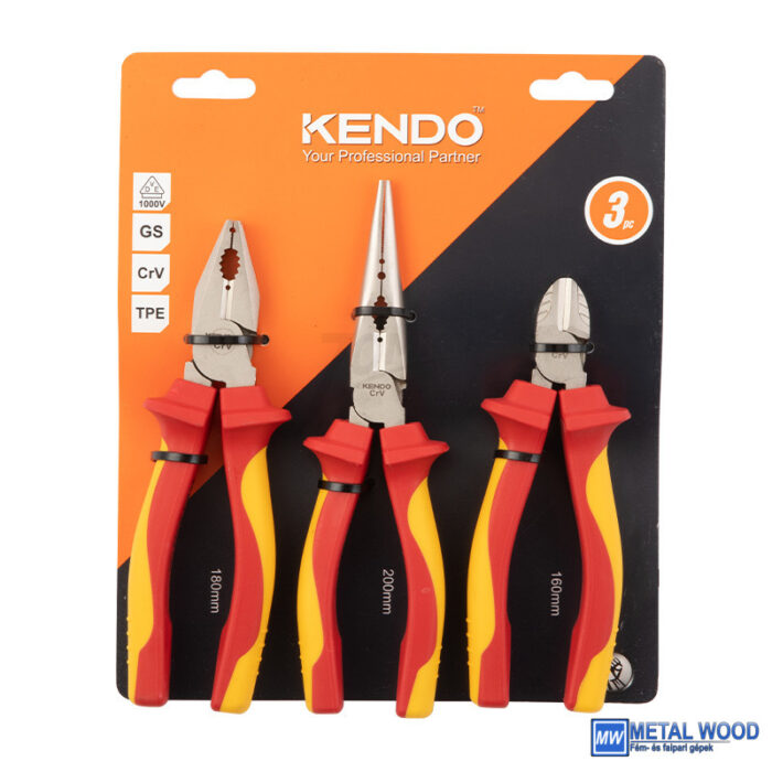 KENDO VDE szigetelt fogókészlet 3r. CrV - Image 5