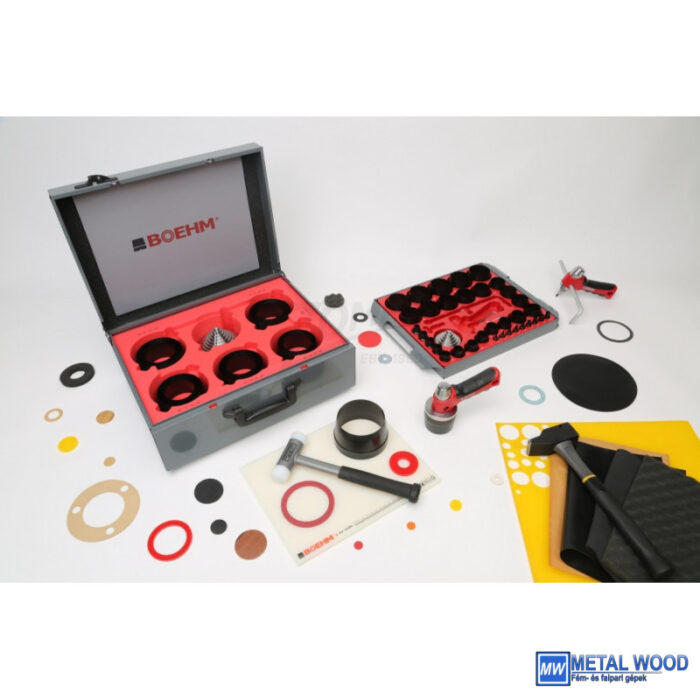 BOEHM XXL tömítéskivágó készlet 54+6r. 2-100/420mm körzővel JLB2100PACC - Image 4