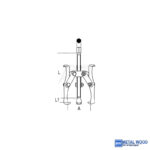 HANS Csapágylehúzók, 3 körmös CrV - Image 2