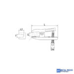 HANS gömbfejkinyomó 160/60mm BJP-J - Image 2