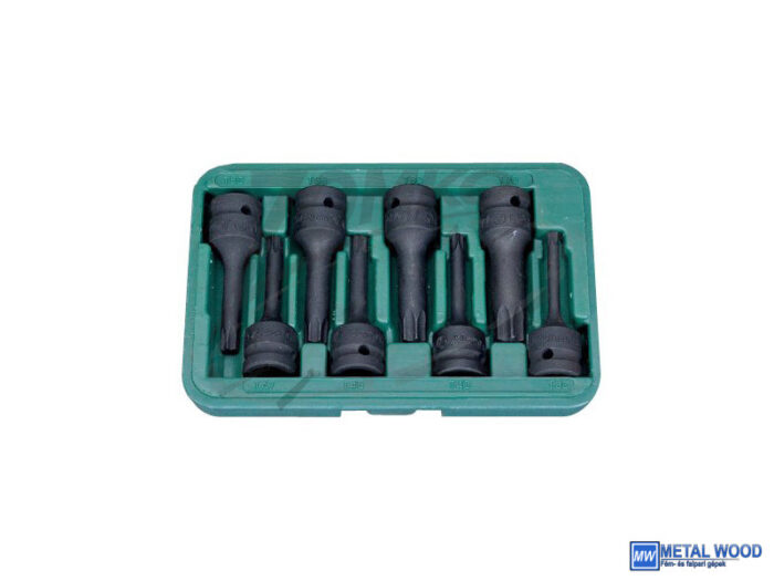 HANS 1/2" gépi TORX dugókulcsfej készlet 8r. TX30-TX70 CrMo 846014-8 - Image 1