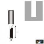 Faipari marókés - egylapkás hornyoló 8mm szárvastagság- D3,96 H12 - Image 2