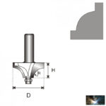 Mintás faipari marókés 6mm szárvastagság, D19 H6,5 R3,17 - Image 2