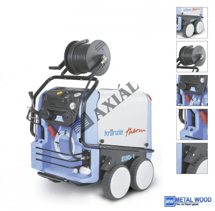 Nagynyomású melegvizes mosó 895-1 tömlődobbal - Image 1