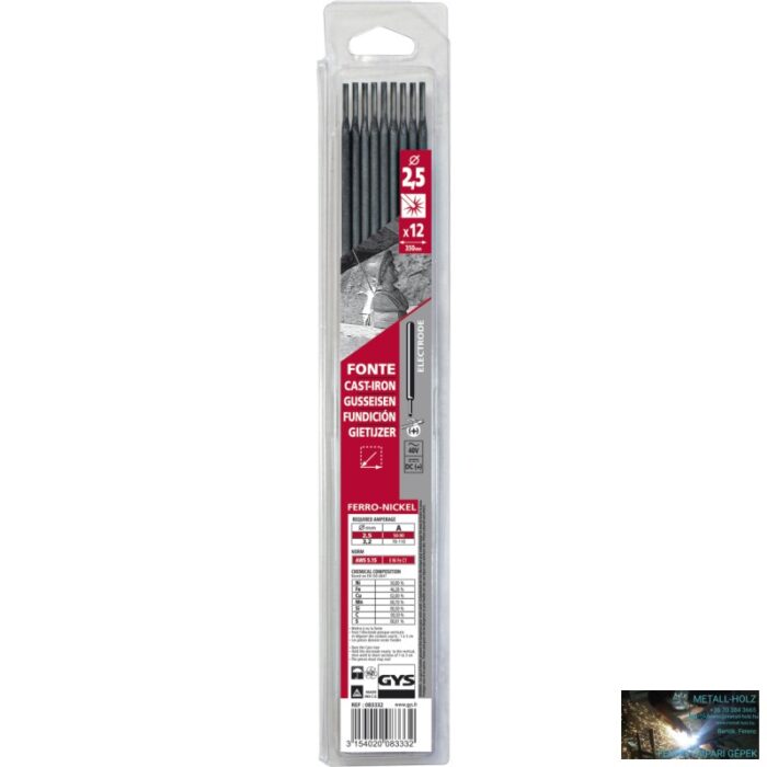 FONTE - 2.50 GYS 12 SZÁL - ÖNTVÉNY HEGESZTŐ ELEKTRÓDA - Image 1