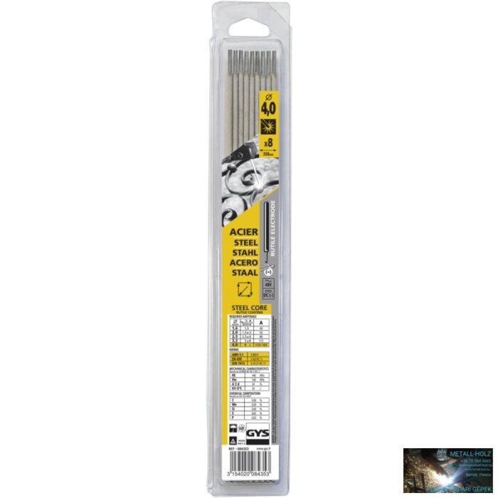 RUTIL 6013 - 4.00 GYS 8 SZÁL - RUTILOS HEGESZTŐ ELEKTRÓDA - Image 1