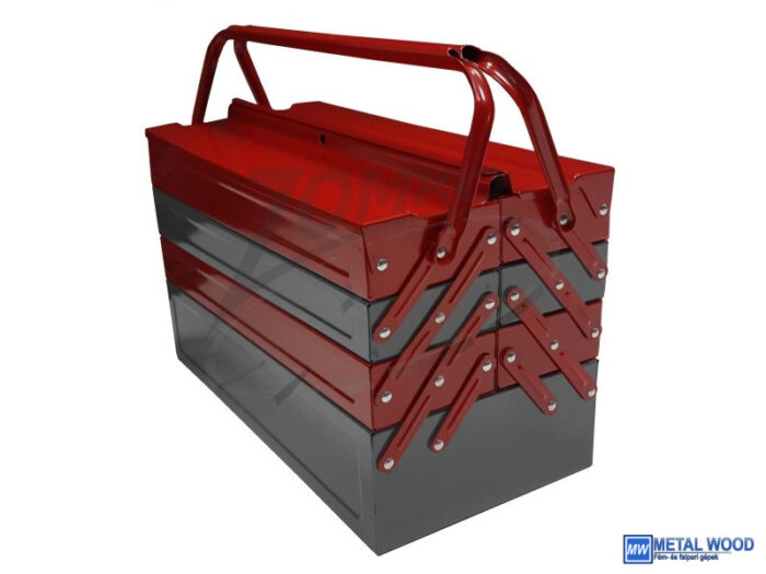 Fém szerszámos láda 530x200x250 7 rekesz - Image 1