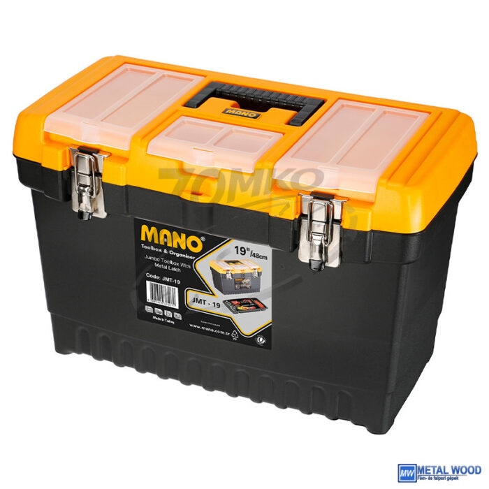 MANO Jumbo fémcsatos szerszámkoffer 564x310x388 JMT-22 - Image 1