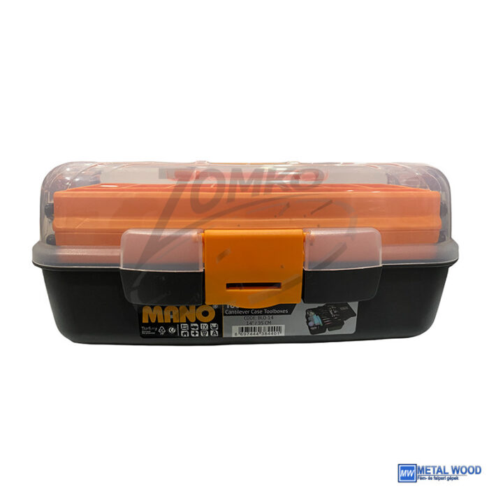 MANO konzoltálcás szerszámkoffer átlátszó fedéllel (2 tálcás) - Image 1