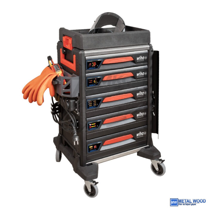 WIHA eMobility szerszámkocsi 5 fiókos +113r. szerszám készlet - Image 1