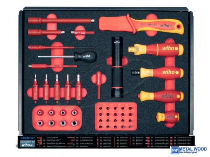 WIHA eMobility szerszámkocsi 5 fiókos +113r. szerszám készlet - Image 3