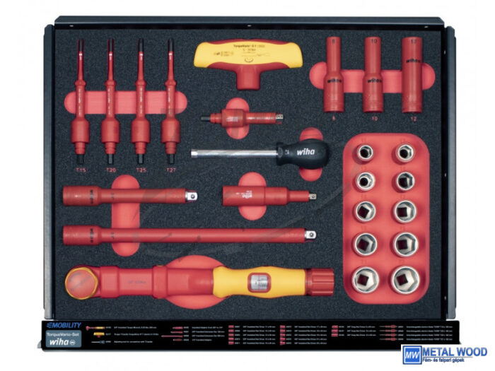WIHA eMobility szerszámkocsi 5 fiókos +113r. szerszám készlet - Image 4