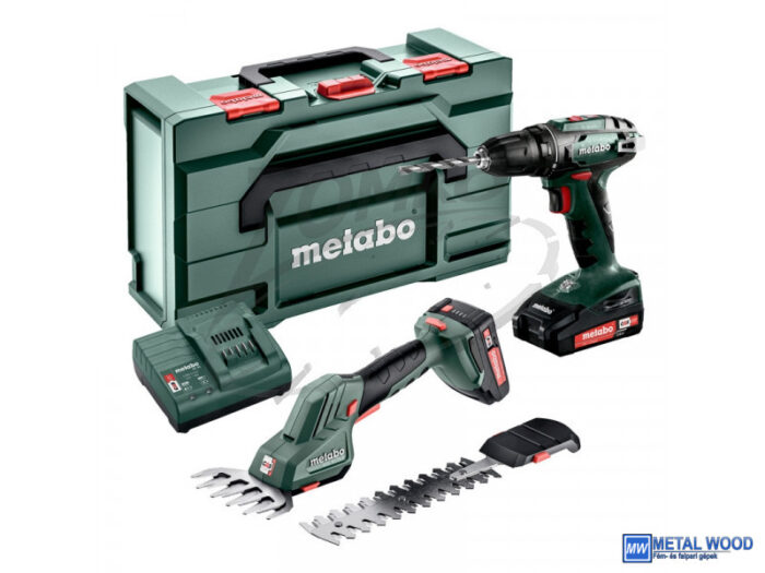 METABO Combo Set 2.2.5 BS18+SGS18LTXQ 2x2.0Ah 685186000 - Image 1