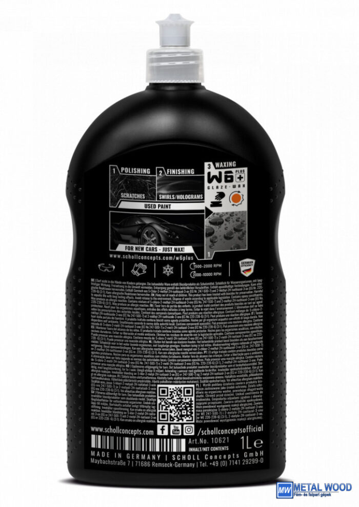 W6+ Premium Glaze Wax 1L - Image 2