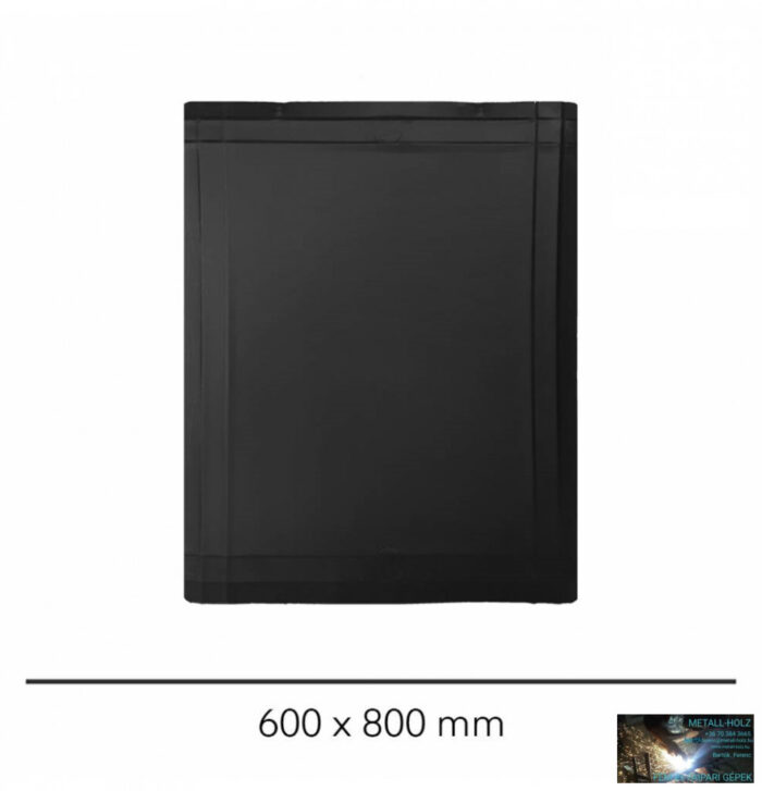 WKR-Kályhaalátét lemez fekete 600x800mm P.Á. - Image 1