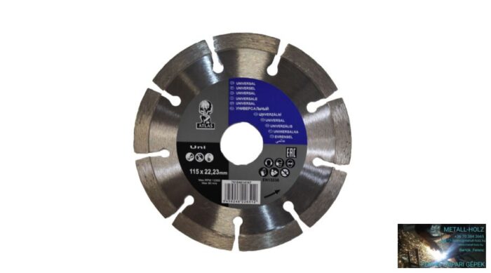 115x22,2 gyém.turbo Atlas Nort Gyémánt vágókorong kézi gépre Norton 12180990 - Image 1