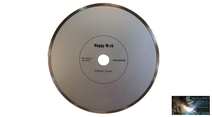 230mm gyémántv csempe HappyW Gyémánt vágókorong kézi gépre Happy Work 12183210 - Image 1