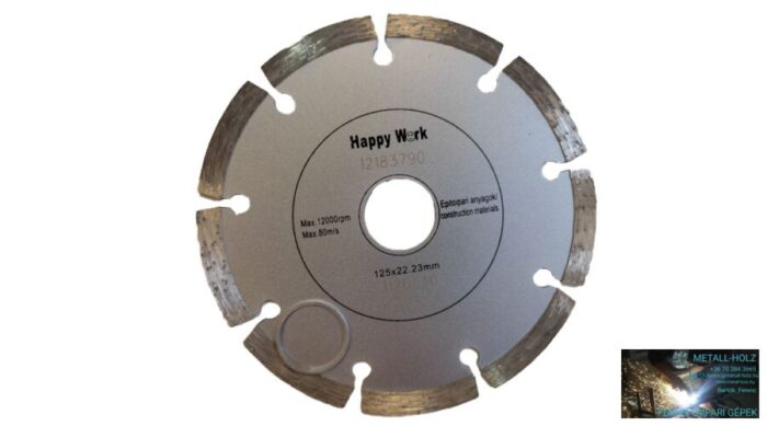 125mm gyémánt.segms. HappyW Gyémánt vágókorong kézi gépre Happy Work 12183790 - Image 1