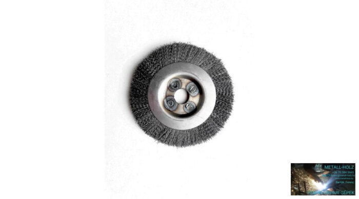 Varratcsisz körk, acélh, 150mm Furatos körkefe acél huzalból Happy Work 12230400 - Image 1