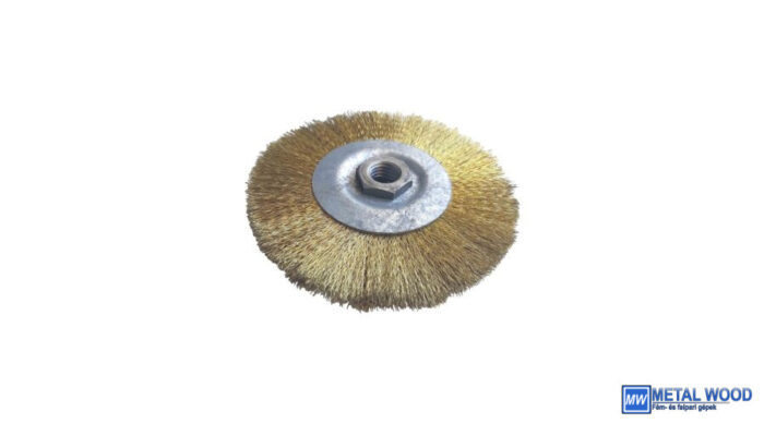 Varratcsisz körk, rézh. 115mm Réz huzalú furatos körkefe Happy Work (Akciós) 12232110 - Image 1