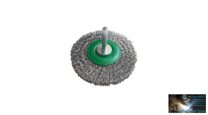 Rec.szár.körk. D80x12INO 0,3Le Inox huzalú csapos körkefe Lessmann 12232810 - Image 1