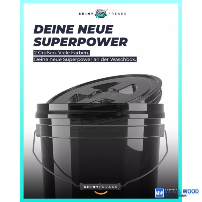 Chemicalworkz Mosóvödör Fekete Átlátszó 13L - Performance Buckets - Image 5