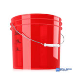 ChemicalWorkz Mosóvödör Átlátszó Piros 13L Ultra Clear Buckets