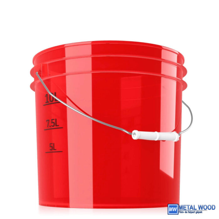 ChemicalWorkz Mosóvödör Átlátszó Piros 13L Ultra Clear Buckets - Image 1