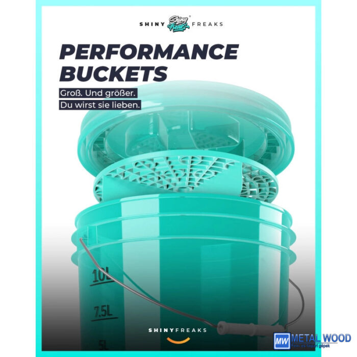 Chemicalworkz Mosóvödör Türkiz Átlátszó 13L Performance Buckets - Image 2