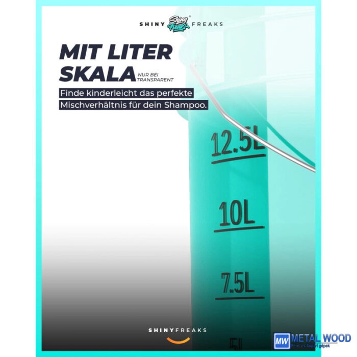 Chemicalworkz Mosóvödör Türkiz Átlátszó 19L Performance Buckets - Image 3