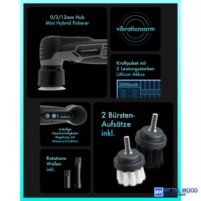 Chemicalworkz EVO Mini Akku Hybrid - Excenteres polírozógép - Image 3