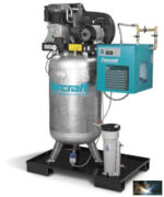 Airprofi 703/270/10 FVK (520 l / 10 bar, 4 kW/400V, 270 l tart.), hűtveszárító, kondenz.lecsapat