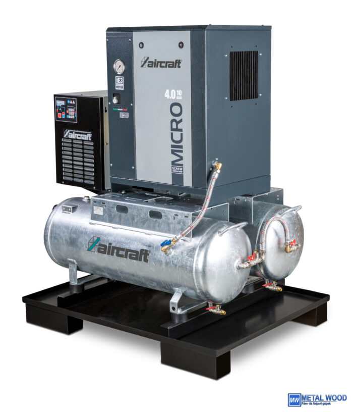 Aircraft A-DUO-MICRO SE 4.0-10 2x100 K Bordásszíjhajtású csavarkompresszor - Image 1